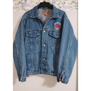 Port Authority Blue Denim Medium Red Rock Ride Adventure Horseback Cowboy Jacket